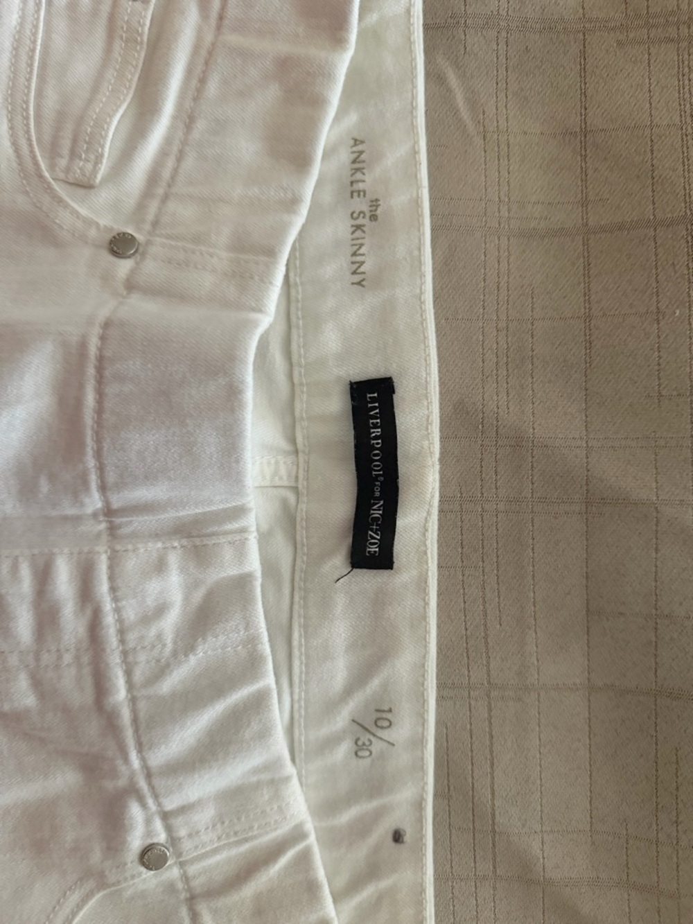 Liverpool White Ankle Skinny Jeans